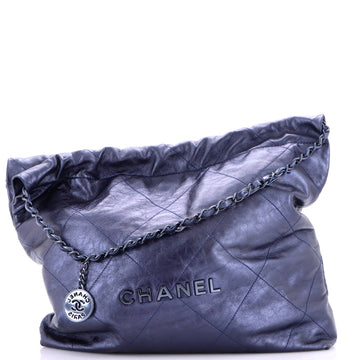 Chanel 22 Chain Hobo Quilted Calfskin Medium