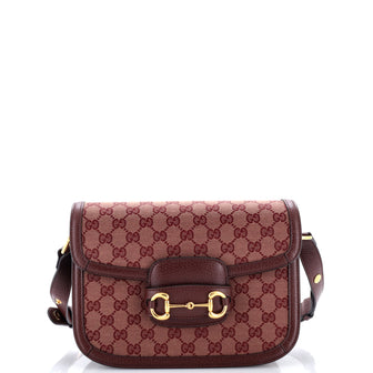 Gucci Horsebit 1955 Shoulder Bag GG Denim Small