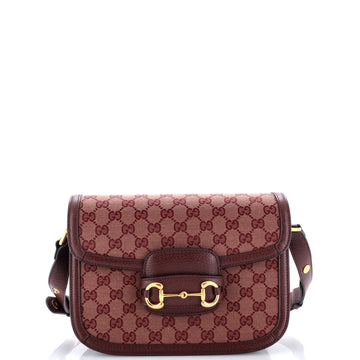 Gucci Horsebit 1955 Shoulder Bag GG Denim Small