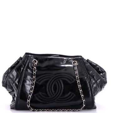 Chanel Lipstick Accordion Tote Patent Vinyl Large