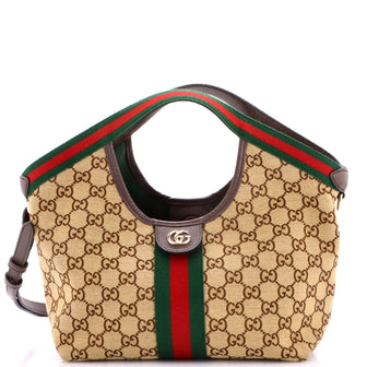 Gucci Giglio Tote GG Canvas Small