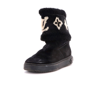 Louis Vuitton Women's Snowdrop Flat Ankle Boots Suede and Shearling