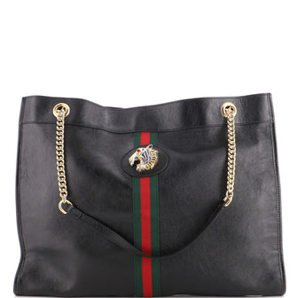 Gucci Rajah Chain Tote Leather Large