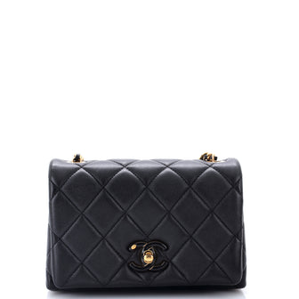 Chanel Enamel Multi CC Chain Flap Bag Quilted Lambskin Mini