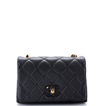 Chanel Enamel Multi CC Chain Flap Bag Quilted Lambskin Mini