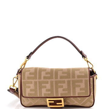 Fendi Baguette NM Bag Zucca Embroidered Canvas Medium
