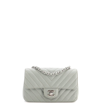 Chanel Classic Single Flap Bag Chevron Lambskin Mini