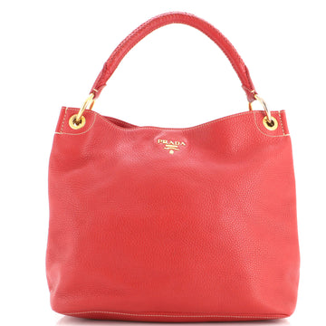 Prada Rolled Hobo Vitello Daino Large