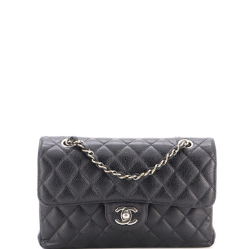 Chanel Classic Double Flap Bag Quilted Caviar Small