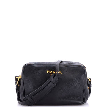 Prada Double Zip Camera Bag Vitello Daino