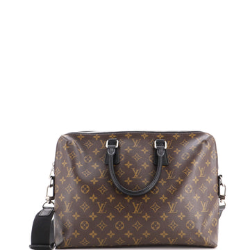 Louis Vuitton Porte-Documents Jour Bag Macassar Monogram Canvas