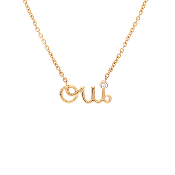 Christian Dior Oui Necklace 18K Yellow Gold with Diamond