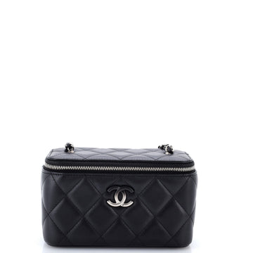 Chanel Ombre Classic Vanity Case with Chain Quilted Lambskin Small