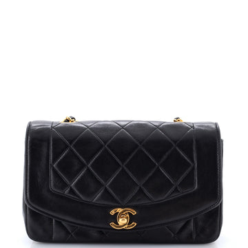 Chanel Vintage Diana Flap Bag Quilted Lambskin Small