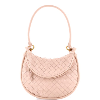 Bottega Veneta Gemelli Shoulder Bag Intrecciato Leather Small