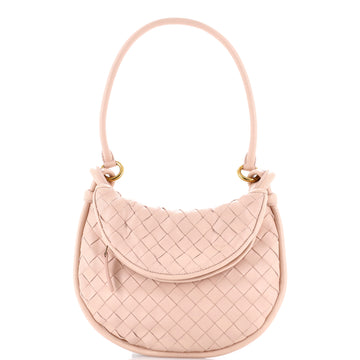 Bottega Veneta Gemelli Shoulder Bag Intrecciato Leather Small