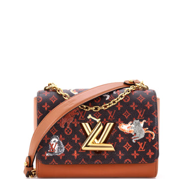 Louis Vuitton Twist Handbag Limited Edition Grace Coddington Catogram Canvas MM
