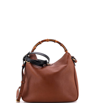 Gucci Diana NM Bamboo Shoulder Bag Leather Medium