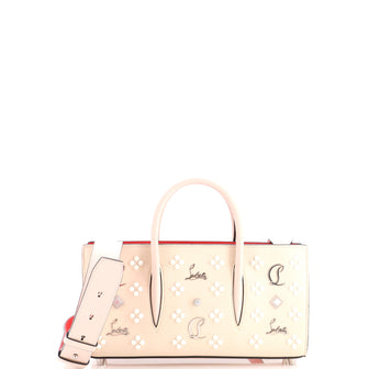 Christian Louboutin Paloma Baguette Tote Embellished Leather Small