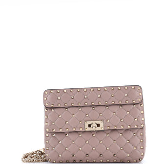 Valentino Garavani Rockstud Spike.Up Flap Bag Quilted Leather Medium