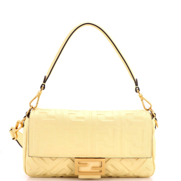 Fendi Baguette NM Bag Zucca Embossed Leather Medium