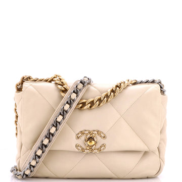 Chanel 19 Flap Bag Quilted Leather Medium