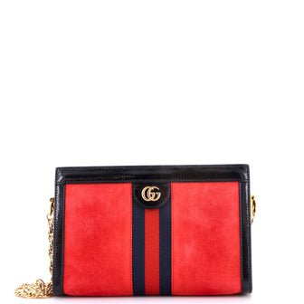 Gucci Ophidia Chain Shoulder Bag Suede Medium