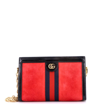 Gucci Ophidia Chain Shoulder Bag Suede Medium