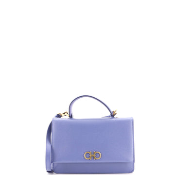 Salvatore Ferragamo Gancini Top Handle Crossbody Bag Leather Mini