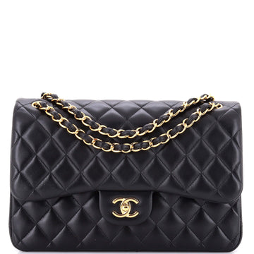 Chanel Classic Double Flap Bag Quilted Lambskin Jumbo