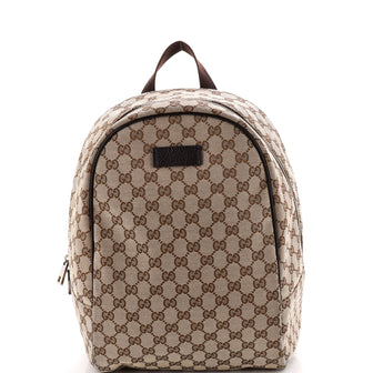 Gucci Zip Around Travel Backpack GG Canvas