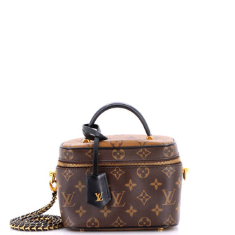 Louis Vuitton Vanity Handbag Reverse Monogram Canvas PM