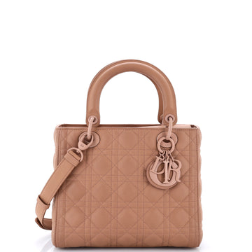 Christian Dior Ultra Matte Lady Dior Bag Cannage Quilt Calfskin Medium