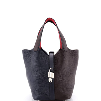 Hermes Picotin Lock Bag Tricolor Clemence PM