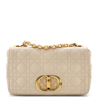 Christian Dior Caro Bag Cannage Quilt Calfskin New Medium