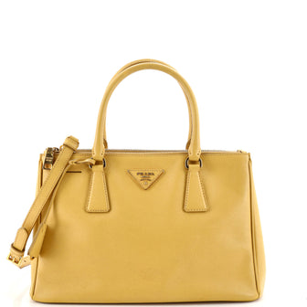 Prada Double Zip Lux Tote Saffiano Leather Small