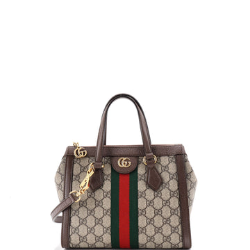 Gucci Ophidia Top Handle Tote GG Coated Canvas Small