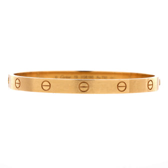 Cartier Love Bracelet Brushed 18K Yellow Gold