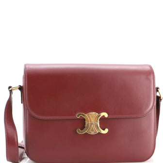 Celine Triomphe Shoulder Bag Smooth Calfskin Large