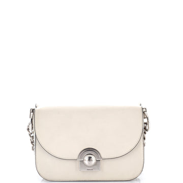 Prada Arcade Chain Flap Bag Glace Calf