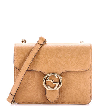 Gucci Interlocking Shoulder Bag Leather Small