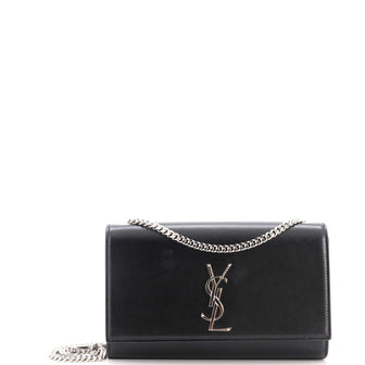 Saint Laurent Classic Monogram Crossbody Bag Grainy Leather Medium