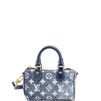 Louis Vuitton Speedy Bandouliere NM Bag Monogram Jacquard Denim Nano