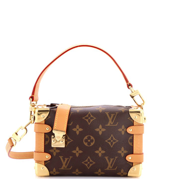 Louis Vuitton Side Trunk Handbag Monogram Canvas PM