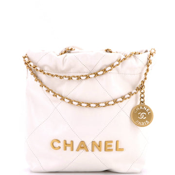 Chanel 22 Chain Hobo Quilted Calfskin Mini