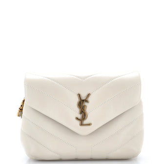 Saint Laurent Loulou Shoulder Bag Matelasse Chevron Leather Toy