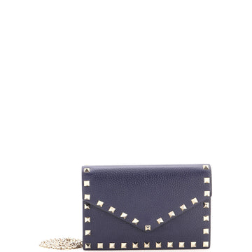 Valentino Garavani Rockstud Envelope Chain Crossbody Bag Leather Small