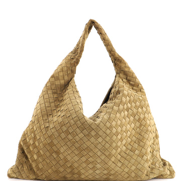 Bottega Veneta Hop Hobo Intrecciato Suede Large