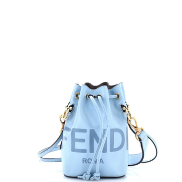 Fendi Logo Mon Tresor Bucket Bag Leather Mini