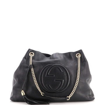 Gucci Soho Chain Strap Shoulder Bag Leather Large